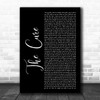 Little Mix The Cure Black Script Decorative Wall Art Gift Song Lyric Print