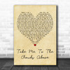 LMC vs. U2 Take Me to the Clouds Above Vintage Heart Decorative Gift Song Lyric Print