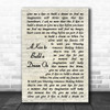 Louis Armstrong A Kiss to Build a Dream On Vintage Script Decorative Gift Song Lyric Print