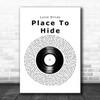 Lucie Silvas Place To Hide Vinyl Record Decorative Wall Art Gift Song Lyric Print