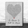 Luther Vandross A House Is Not A Home Grey Heart Decorative Wall Art Gift Song Lyric Print