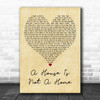 Luther Vandross A House Is Not A Home Vintage Heart Decorative Wall Art Gift Song Lyric Print
