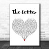 Macy Gray The Letter White Heart Decorative Wall Art Gift Song Lyric Print