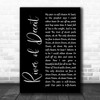 Mad Season River of Deceit Black Script Decorative Wall Art Gift Song Lyric Print