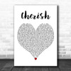 Madonna Cherish White Heart Decorative Wall Art Gift Song Lyric Print