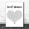 Maren Morris Good Woman White Heart Decorative Wall Art Gift Song Lyric Print