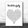 Mariah Carey Butterfly White Heart Decorative Wall Art Gift Song Lyric Print