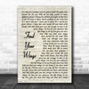 Mark Harris Find Your Wings Vintage Script Decorative Wall Art Gift Song Lyric Print