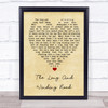 The Long And Winding Road The Beatles Vintage Heart Song Lyric Music Wall Art Print