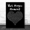Marvin Gaye This Magic Moment Black Heart Decorative Wall Art Gift Song Lyric Print