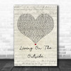 Meat Loaf Living On The Outside Script Heart Decorative Wall Art Gift Song Lyric Print