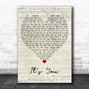 Michelle Branch Its You Script Heart Decorative Wall Art Gift Song Lyric Print