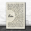 Mick Flannery Boston Vintage Script Decorative Wall Art Gift Song Lyric Print Mick Flannery Boston Vintage Script Decorative Wall Art Gift Song Lyric Print