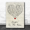 Mint Royale Singin in the Rain Script Heart Decorative Wall Art Gift Song Lyric Print