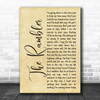 Molly Hatchet The Rambler Rustic Script Decorative Wall Art Gift Song Lyric Print
