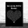 MxPx Wrecking Hotel Rooms Black Heart Decorative Wall Art Gift Song Lyric Print