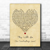 Natalie Cole This Will Be (An Everlasting Love) Vintage Heart Song Lyric Print