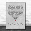 Neil Young Hey Hey, My My Grey Heart Decorative Wall Art Gift Song Lyric Print