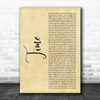 NF Time Rustic Script Decorative Wall Art Gift Song Lyric Print