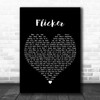 Niall Horan Flicker Black Heart Decorative Wall Art Gift Song Lyric Print