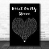 Olly Murs Heart On My Sleeve Black Heart Decorative Wall Art Gift Song Lyric Print