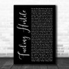 Pantera Fucking Hostile Black Script Decorative Wall Art Gift Song Lyric Print