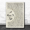 Disturbed A Reason To Fight Vintage Script Song Lyric Music Wall Art Print