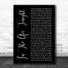 Phil Collins In The Air Tonight Black Script Decorative Wall Art Gift Song Lyric Print