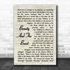 Stevie Nicks Beauty And The Beast Vintage Script Song Lyric Music Wall Art Print