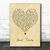 Portishead Sour Times Vintage Heart Decorative Wall Art Gift Song Lyric Print