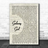 Ed Sheeran Galway Girl Song Lyric Music Wall Art Print
