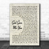 Blake Shelton God Gave Me You Song Lyric Vintage Script Music Wall Art Print