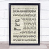 Fleetwood Mac Gold Dust Woman Song Lyric Music Wall Art Print