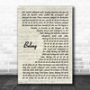 R.E.M Belong Vintage Script Decorative Wall Art Gift Song Lyric Print