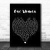 Randy Rogers Band One Woman Black Heart Decorative Wall Art Gift Song Lyric Print