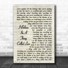 The Darkness I Believe In A Thing Called Love Vintage Script Song Lyric Music Wall Art Print
