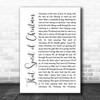 Ray Charles That Spirit of Christmas White Script Decorative Wall Art Gift Song Lyric Print