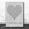 Red Hot Chili Peppers I Could Have Lied Grey Heart Decorative Wall Art Gift Song Lyric Print