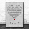 Reik Creo en Ti Grey Heart Decorative Wall Art Gift Song Lyric Print