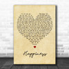 Rex Orange County Happiness Vintage Heart Decorative Wall Art Gift Song Lyric Print