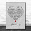 Rick Springfield Stand Up Grey Heart Decorative Wall Art Gift Song Lyric Print