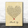 Rick Springfield Stand Up Vintage Heart Decorative Wall Art Gift Song Lyric Print