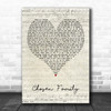 Rina Sawayama & Elton John Chosen Family Script Heart Decorative Wall Art Gift Song Lyric Print