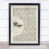 Coldplay Magic Vintage Script Song Lyric Music Wall Art Print