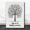Ronan Keating Life Is A Rollercoaster Music Script Tree Decorative Gift Song Lyric Print