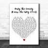 Roy Orbison Only the Lonely (Know the Way I Feel) White Heart Song Lyric Print