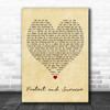 Runrig Protect and Survive Vintage Heart Decorative Wall Art Gift Song Lyric Print