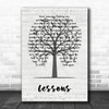 Rush Lessons Music Script Tree Decorative Wall Art Gift Song Lyric Print