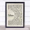 Gabrielle Aplin Salvation Vintage Script Song Lyric Music Wall Art Print