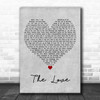 Sammy Hagar The Love Grey Heart Decorative Wall Art Gift Song Lyric Print